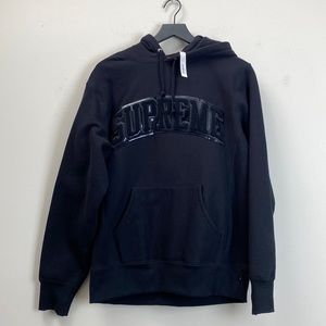 NWT Supreme tent leather arc logo hoodie